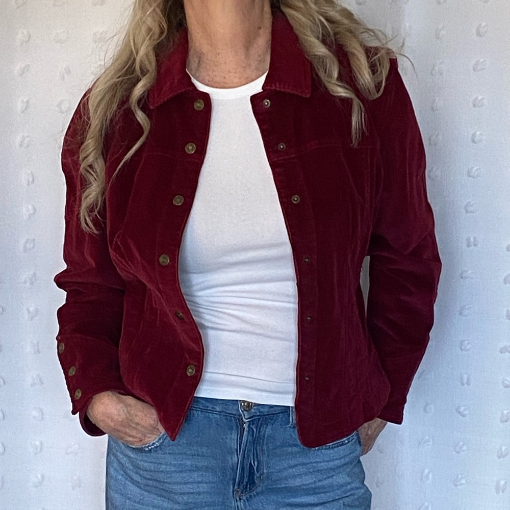 🦋SPRING SALE🦋 A.M.I. Burgundy/Wine Corduroy Jacket